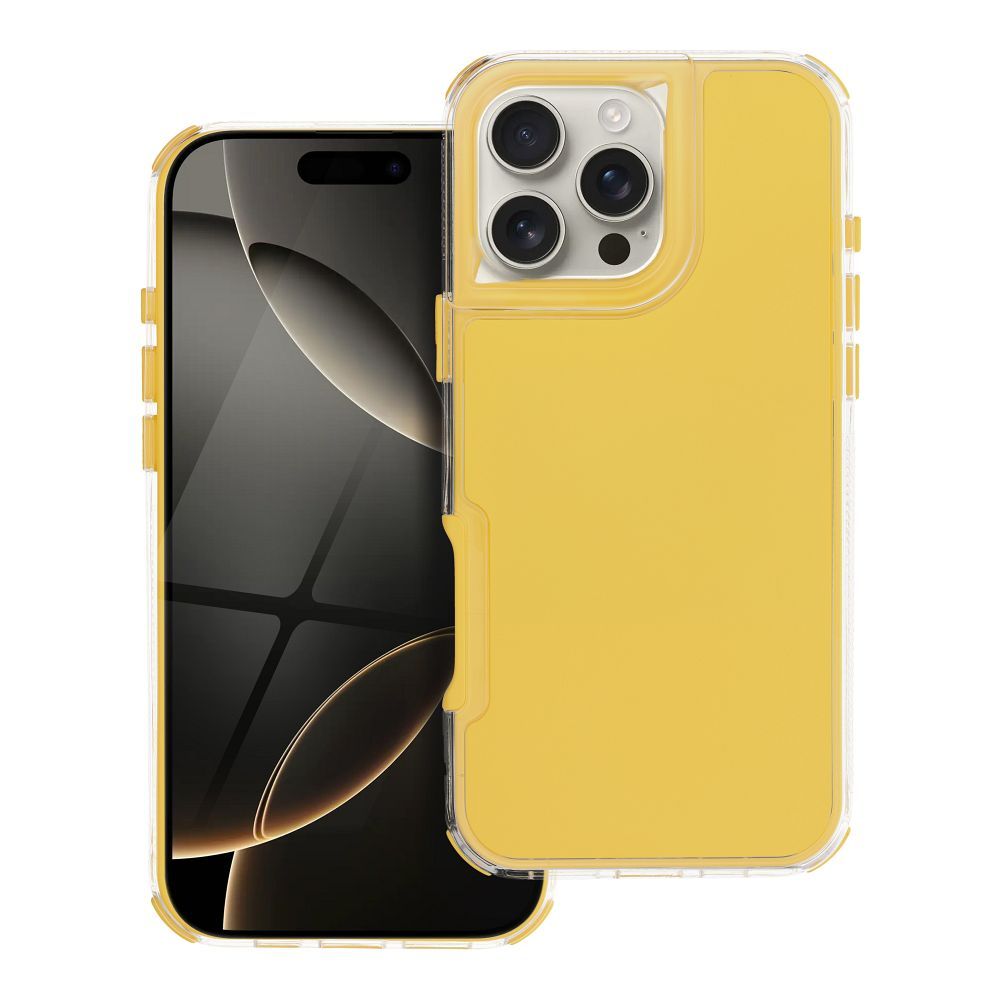 Husa Matrix pentru iPhone 16 PRO MAX Galben