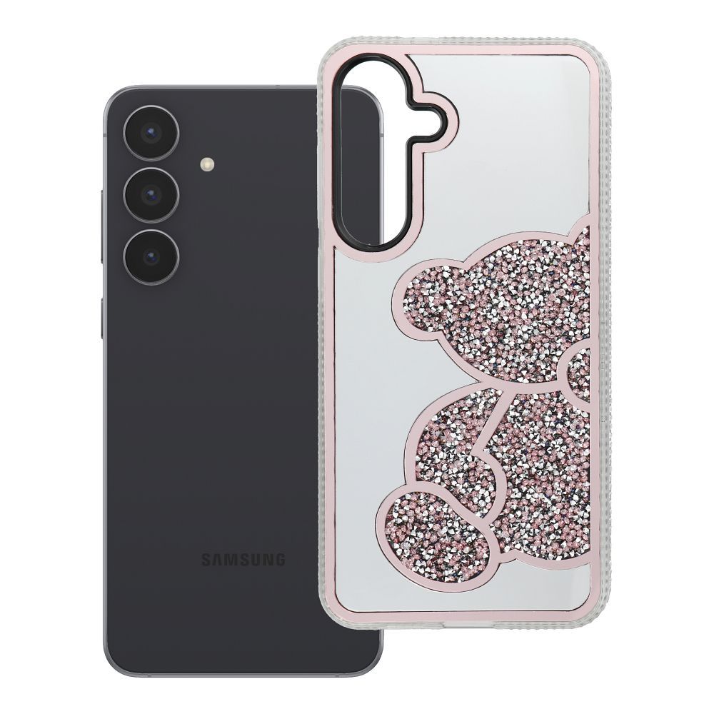Husa Teddy Bear pentru Samsung S25 FE Roz