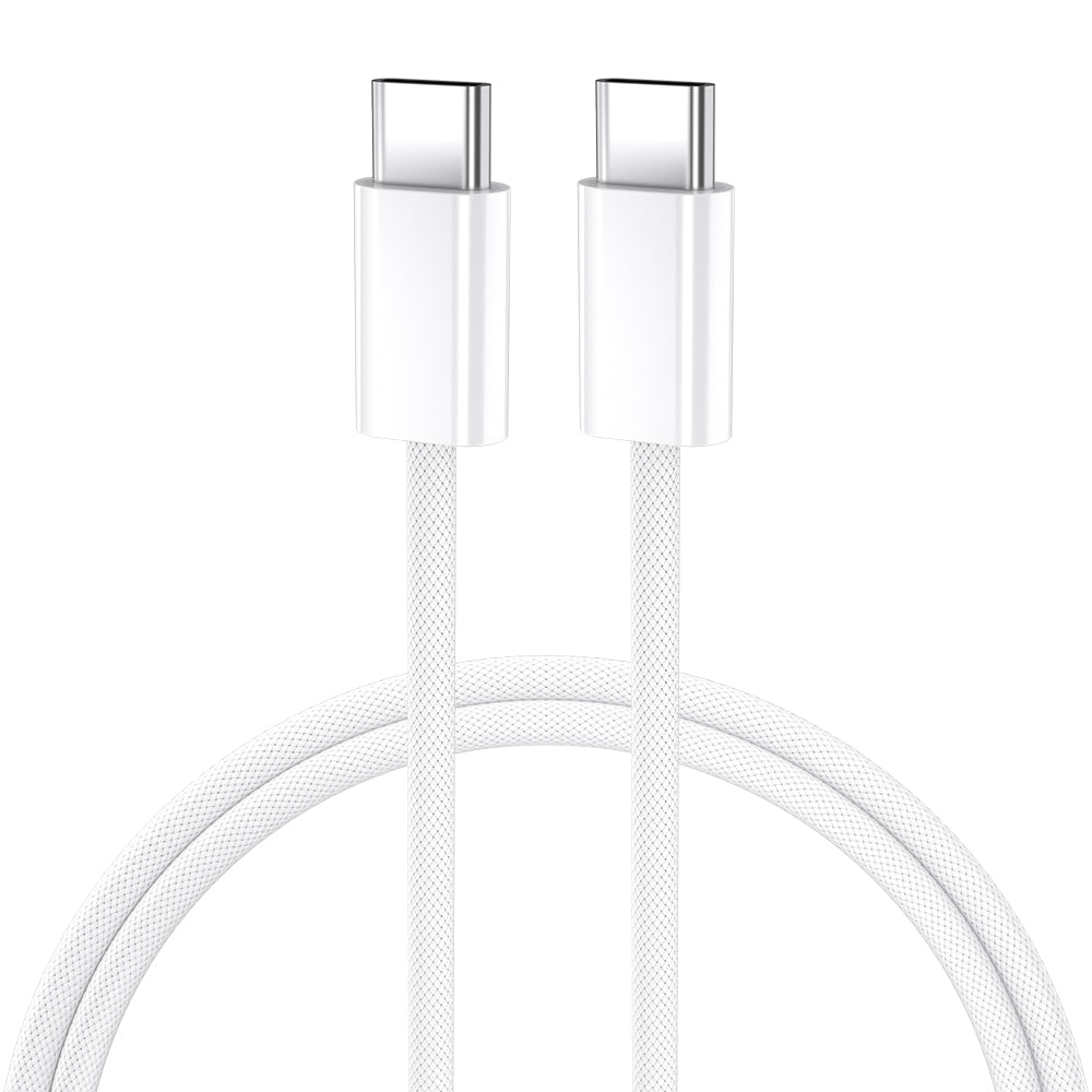 BWOO cablu USB-C - USB-C 1m 60W for iPhone 15 BO-X284 Alb