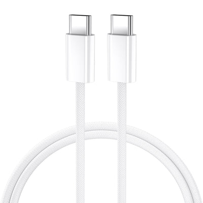 Cablu BWOO Usb-c - Usb-c 1m 60W pentru iPhone 15 Alb
