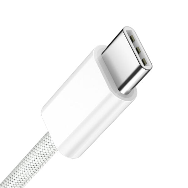 BWOO cablu USB-C - USB-C 1m 60W for iPhone 15 BO-X284 Alb