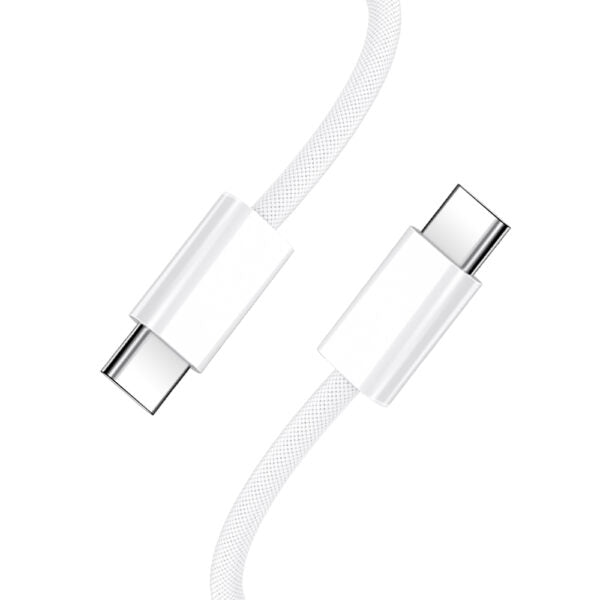 BWOO cablu USB-C - USB-C 1m 60W for iPhone 15 BO-X284 Alb