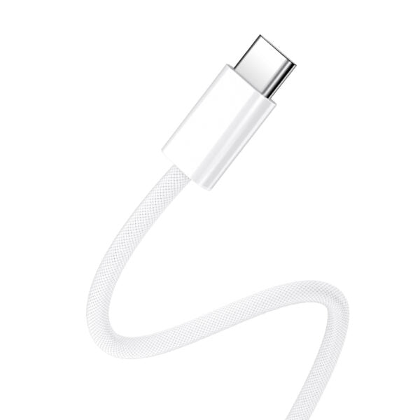 BWOO cablu USB-C - USB-C 1m 60W for iPhone 15 BO-X284 Alb
