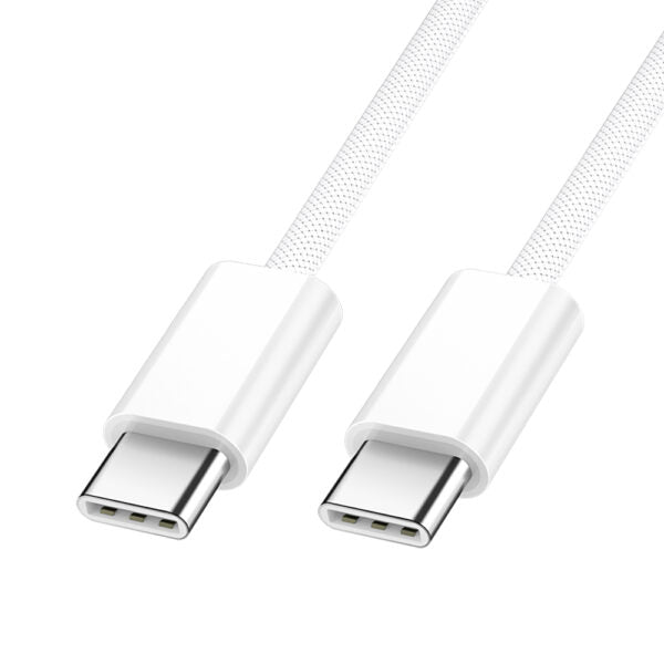 BWOO cablu USB-C - USB-C 1m 60W for iPhone 15 BO-X284 Alb