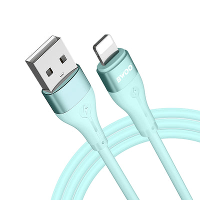 Cablu BWOO Minimalist Silicone 3A X280l Usb-a To Lightning Verde