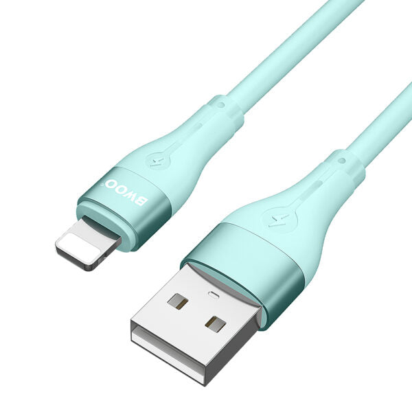 BWOO Minimalist Silicone 3A cablu X280L USB-A to Lightning Verde