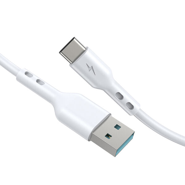 BWOO cablu USB - USB-C 1m 3A Alb BO-X172C