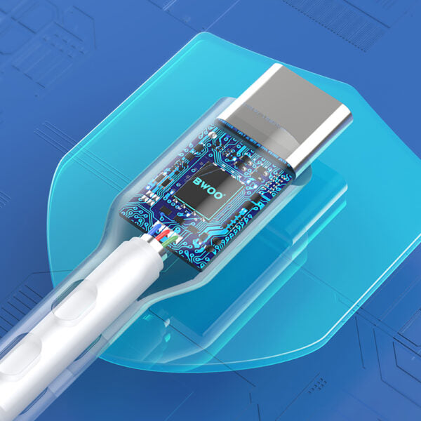 BWOO cablu USB - USB-C 1m 3A Alb BO-X172C