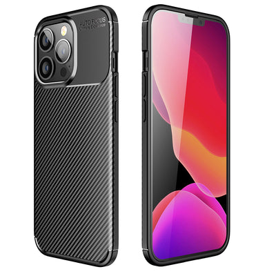 Husa Carbon Negru pentru iPhone 13 6,1"