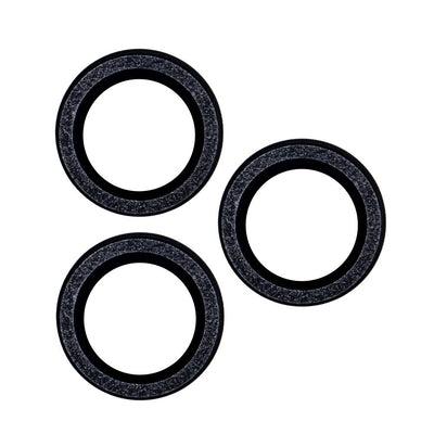 Folie Set folii camera pentru iPhone 11 Pro Negru Glitter (2 Pcs)
