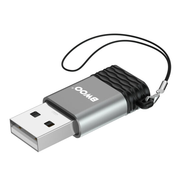 BWOO Adapter USB-C - USB Gri OTG BZ-38