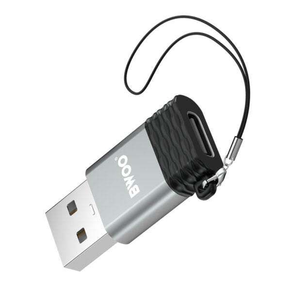 BWOO Adapter USB-C - USB Gri OTG BZ-38