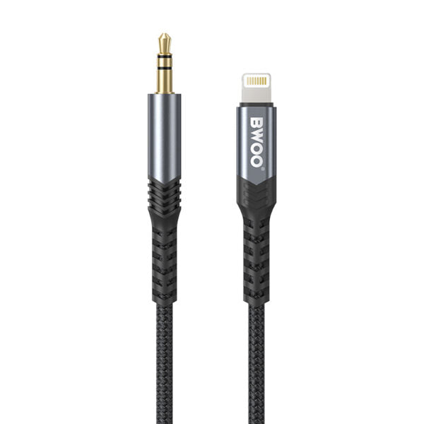 BWOO cablu AUX 3.5mm - Lightning BO-AUX068 Negru