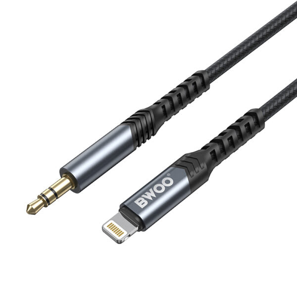 BWOO cablu AUX 3.5mm - Lightning BO-AUX068 Negru