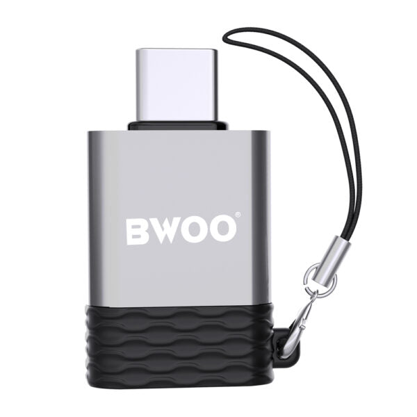 BWOO Adapter USB - USB-C Gri OTG BZ-35