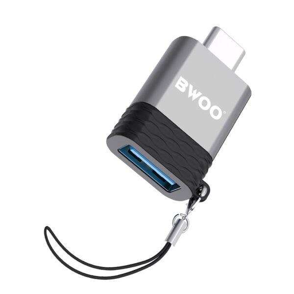 BWOO Adapter USB - USB-C Gri OTG BZ-35