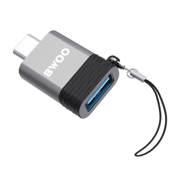 BWOO Adapter USB - USB-C Gri OTG BZ-35
