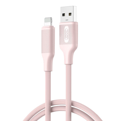 Cablu XO Nb265 USB - Lightning 1,0m 2,4A Roz
