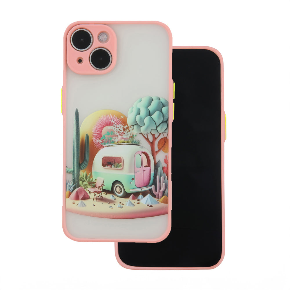 Husa Ultra Trendy pentru iPhone 14 6,1" Travel Roz