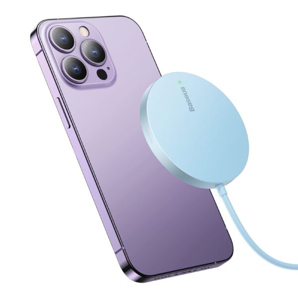 Încărcător wireless Baseus Simple Mini 3 15W galaxy blue