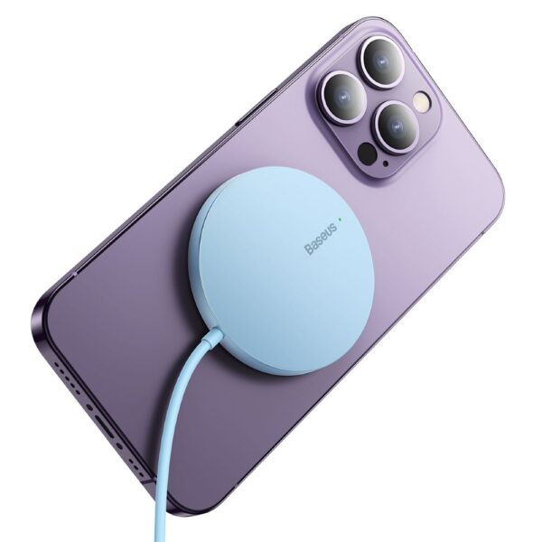 Încărcător wireless Baseus Simple Mini 3 15W galaxy blue