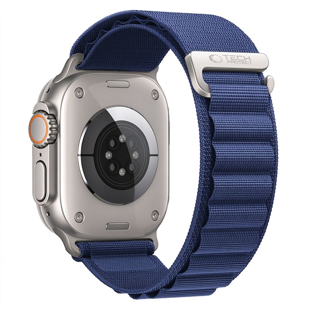 Curea Tech-protect Nylon Pro Apple Watch 8 / 9 / 10 / 11 / 12 / SE / Ultra (44 / 45 / 46 / 49 Mm) Bleumarin