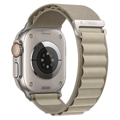 Curea Tech-protect Nylon Pro Apple Watch 8 / 9 / 10 / 11 / 12 / SE / Ultra (44 / 45 / 46 / 49 Mm) Titanium/Olive
