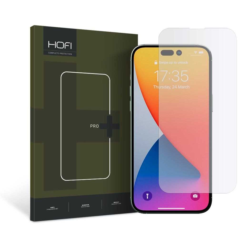 Folie sticla Hofi Pro+ iPhone 14 Pro Transparent