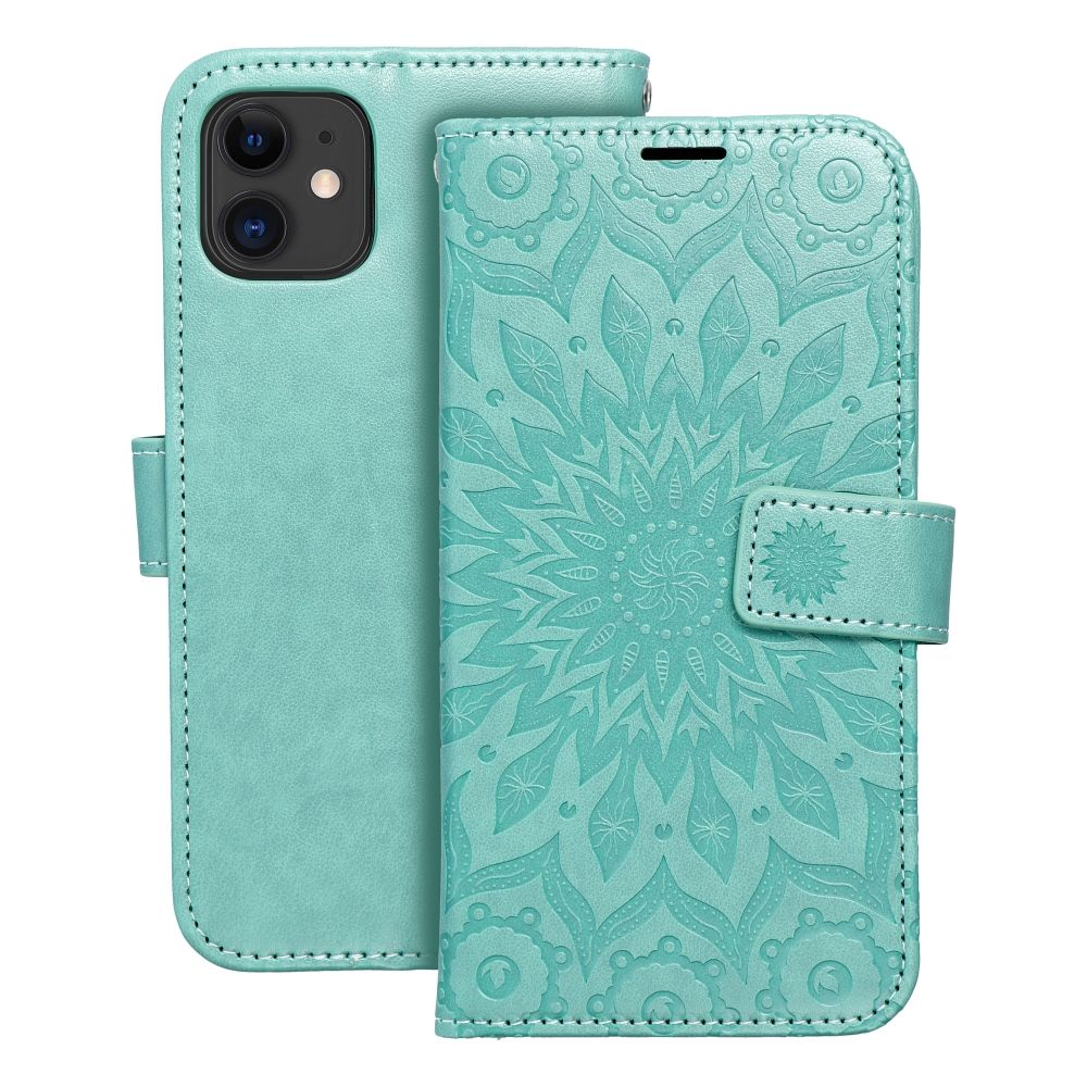 Husa Mezzo Book Flip pentru iPhone 11 Mandala Verde