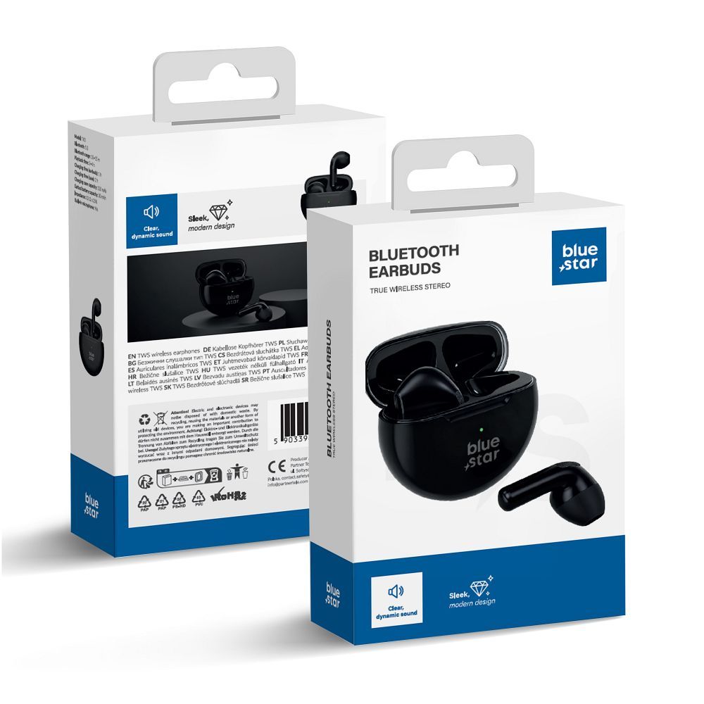 Casti Albastru Star Wireless Circle Beat TX3 TWS Negru