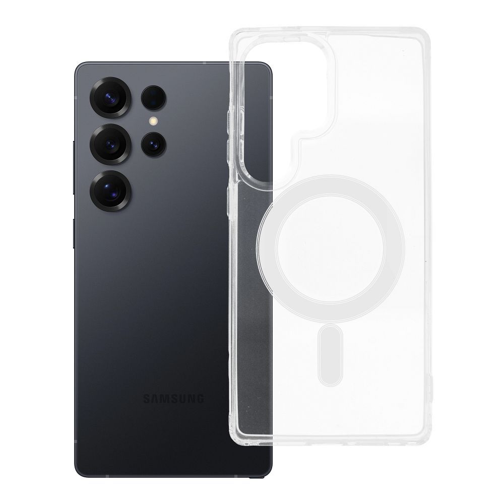 Husa Transparent Mag (STR) pentru Samsung S25 Ultra Compatible cu Magsafe Transparent