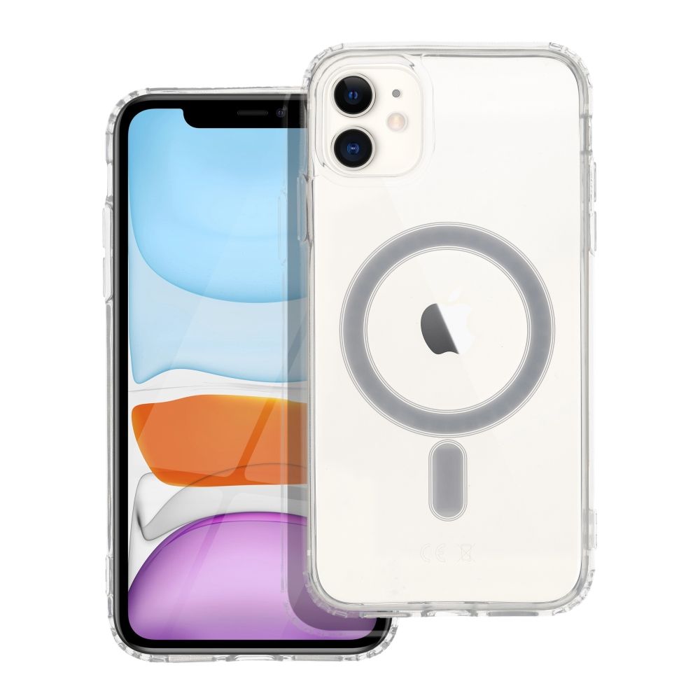Husa Transparent Mag (STR) pentru iPhone 11 Compatible cu Magsafe Transparent