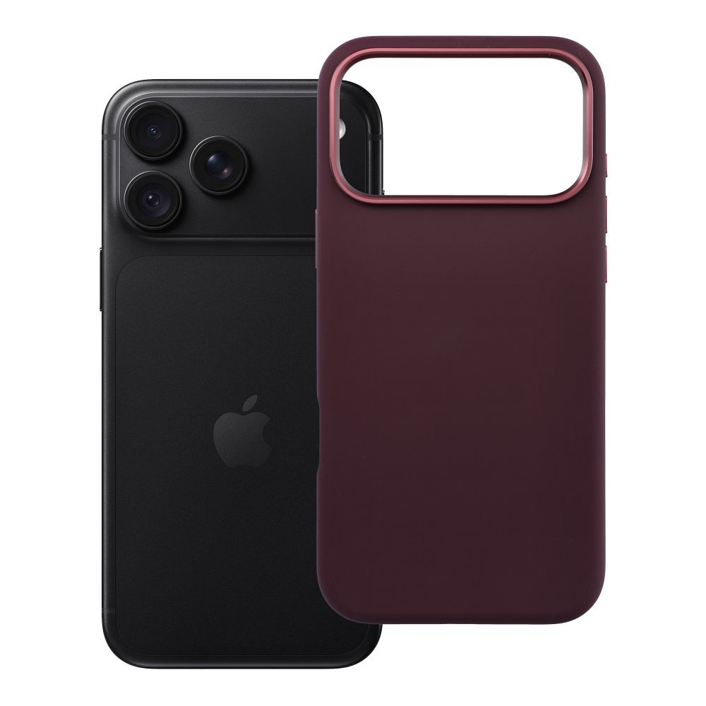 Husa Forcell F-protect Frame Premium pentru iPhone 18 Pro Max / 17 Pro Max Compatible cu Magsafe Cherry inchis