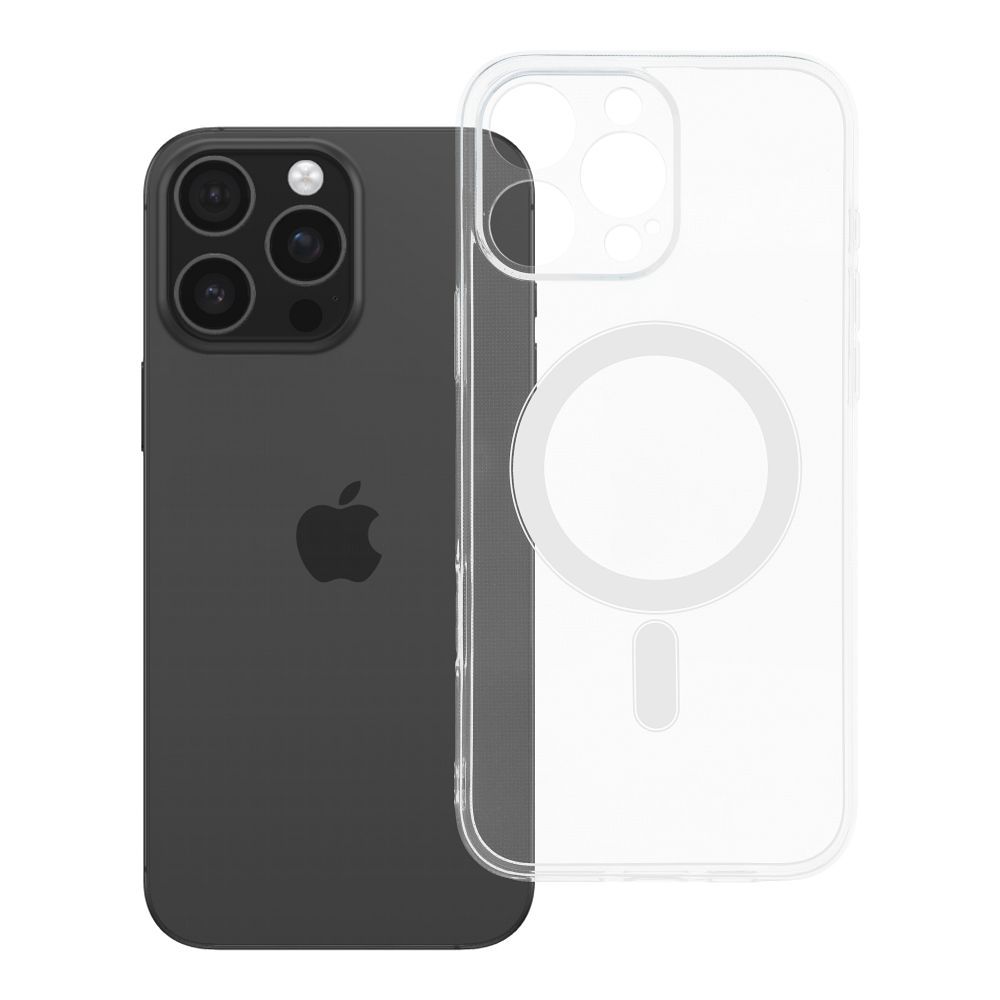 Husa Transparent 2 Mm Mag pentru iPhone 16 PRO MAX Compatible cu Magsafe (Camera Protection) Transparent