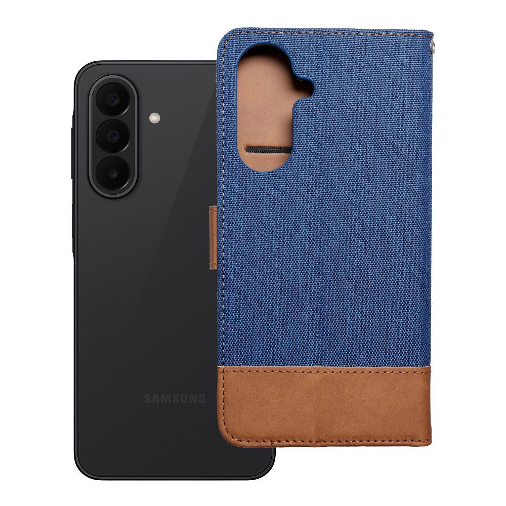 Husa Jeans Book Flip pentru Samsung A27 Albastru