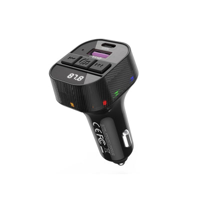 Incarcator auto XO Transmitter FM Bcc17 Bluetooth MP3 30W Negru