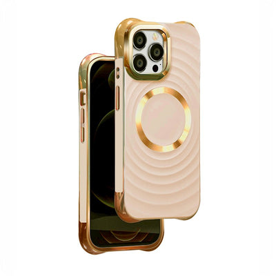 Husa Circle Glam Mag pentru iPhone 16 Plus 6,7" Roz