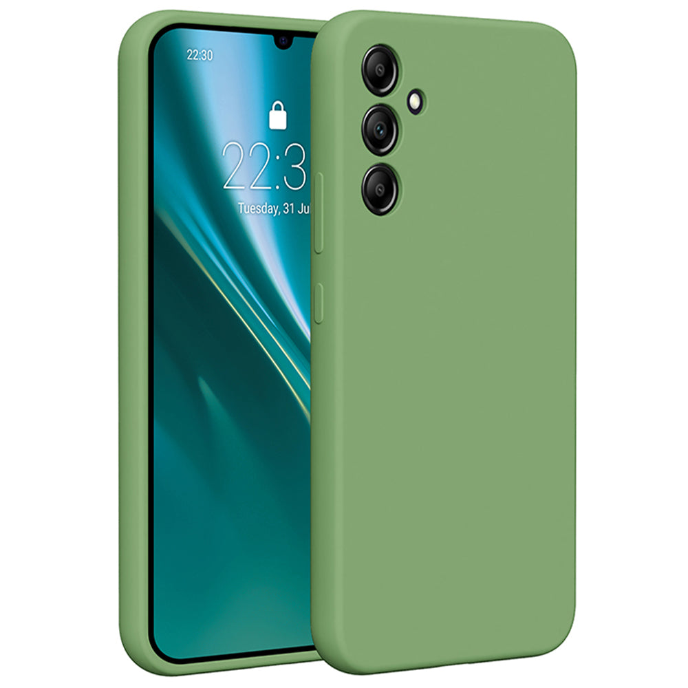Husa Etteri Silicone pentru Samsung Galaxy A34 5G Verde deschis