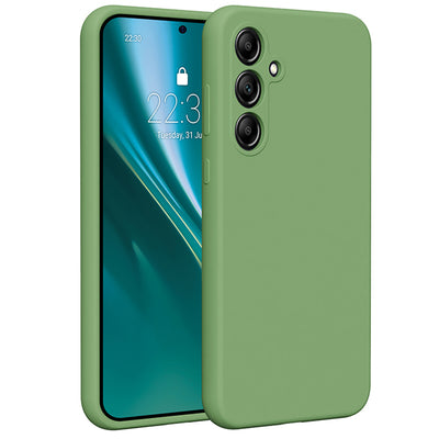 Husa Etteri Silicone pentru Samsung Galaxy A35 5G Verde deschis
