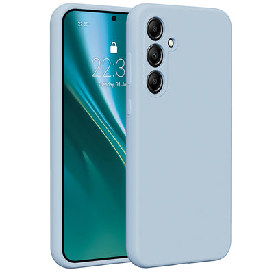 Husa Etteri Silicone pentru Samsung Galaxy A35 5G Albastru deschis