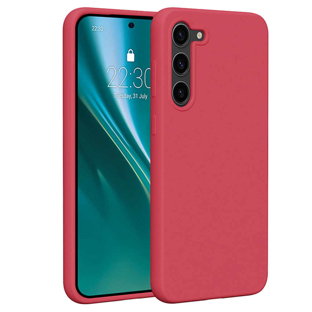 Husa Etteri Silicone pentru Samsung Galaxy S23 Plus Raspberry