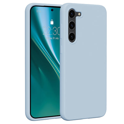 Husa Etteri Silicone pentru Samsung Galaxy S23 Plus Albastru deschis