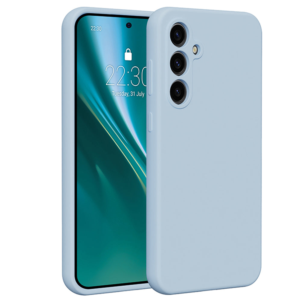 Husa Etteri Silicone pentru Samsung Galaxy S23 FE Albastru deschis