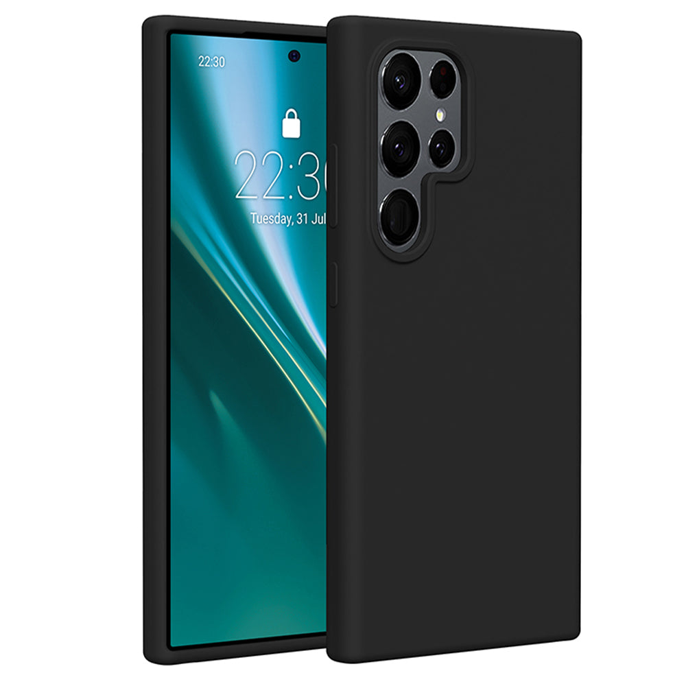 Husa Etteri Silicone pentru Samsung Galaxy S25 Ultra Negru