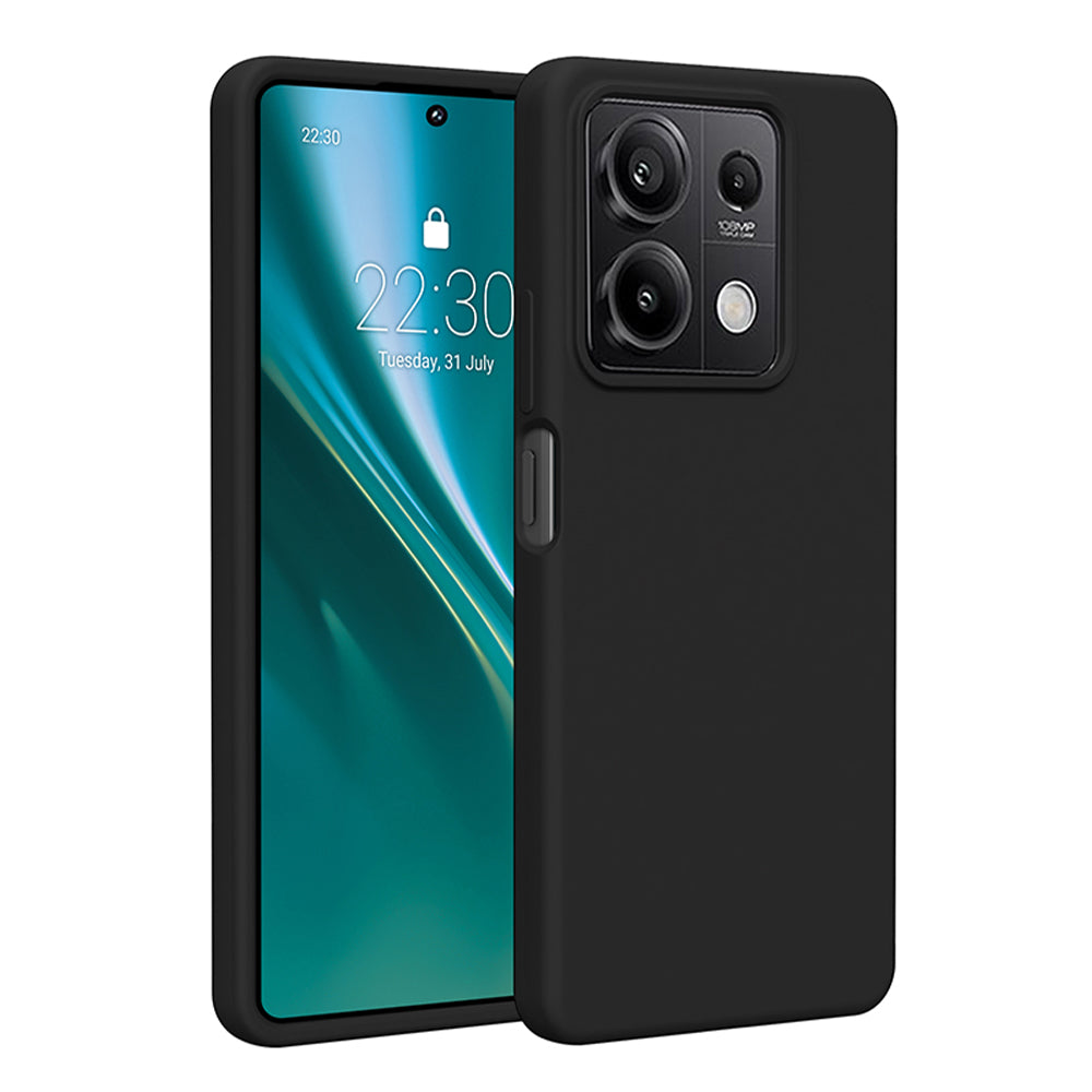 Husa Etteri Silicone pentru Xiaomi Redmi Note 13 5G Negru