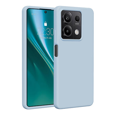Husa Etteri Silicone pentru Xiaomi Redmi Note 13 5G Albastru deschis
