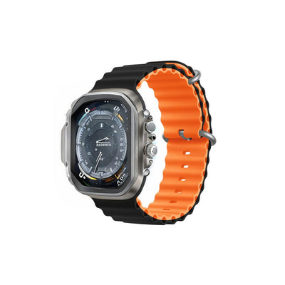 Curea Devia Deluxe Sport6 pentru Apple Watch 38mm/ 40mm/ 41mm/ 42mm Negru Portocaliu