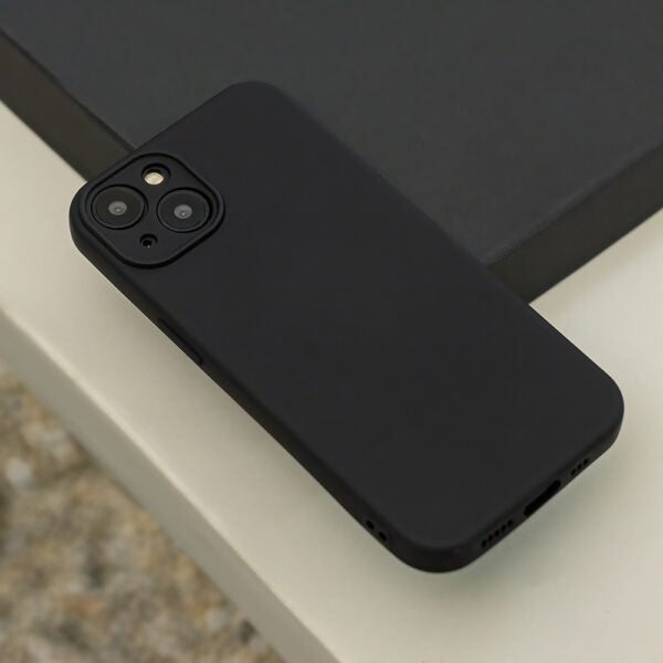 Husă pentru Motorola Moto G55 black Silicon – Negru