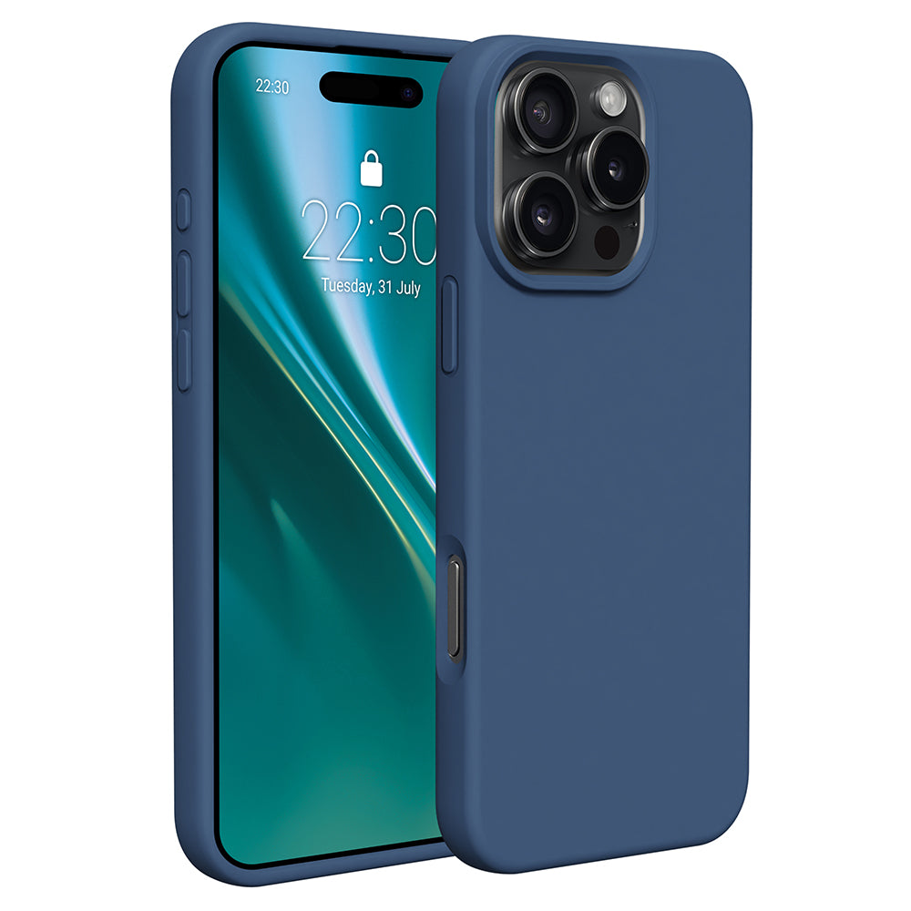 Husa Etteri Silicone pentru iPhone 16 Pro Max 6,9" Albastru inchis