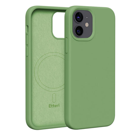 Etteri Silicone Mag case for iPhone 12 / 12 Pro 6,1 light green